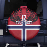 Custom Norway Football Spare Tire Cover Lion Sporty Style