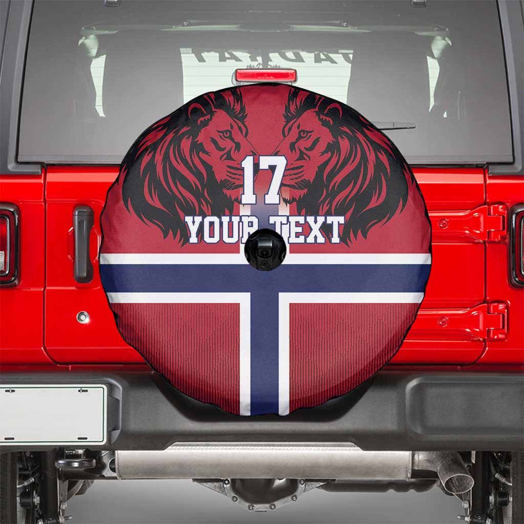 Custom Norway Football Spare Tire Cover Lion Sporty Style