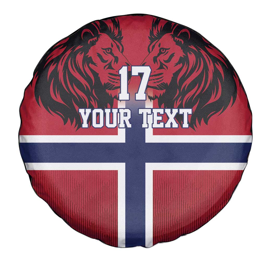 Custom Norway Football Spare Tire Cover Lion Sporty Style