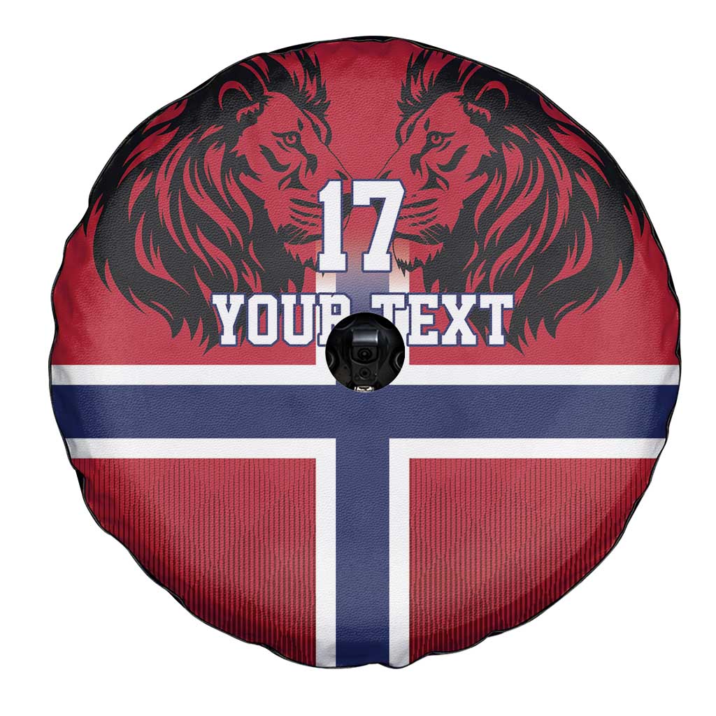 Custom Norway Football Spare Tire Cover Lion Sporty Style