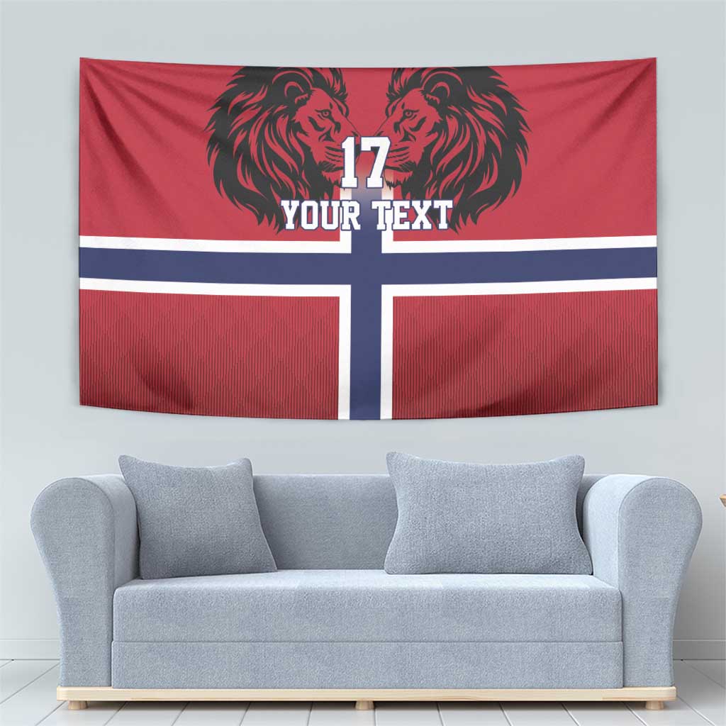 Custom Norway Football Tapestry Lion Sporty Style