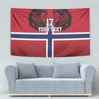 Custom Norway Football Tapestry Lion Sporty Style