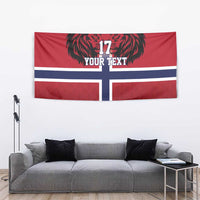 Custom Norway Football Tapestry Lion Sporty Style