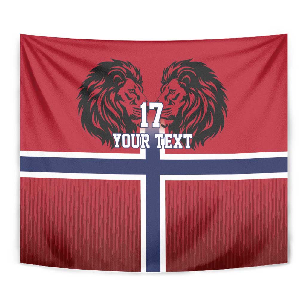 Custom Norway Football Tapestry Lion Sporty Style