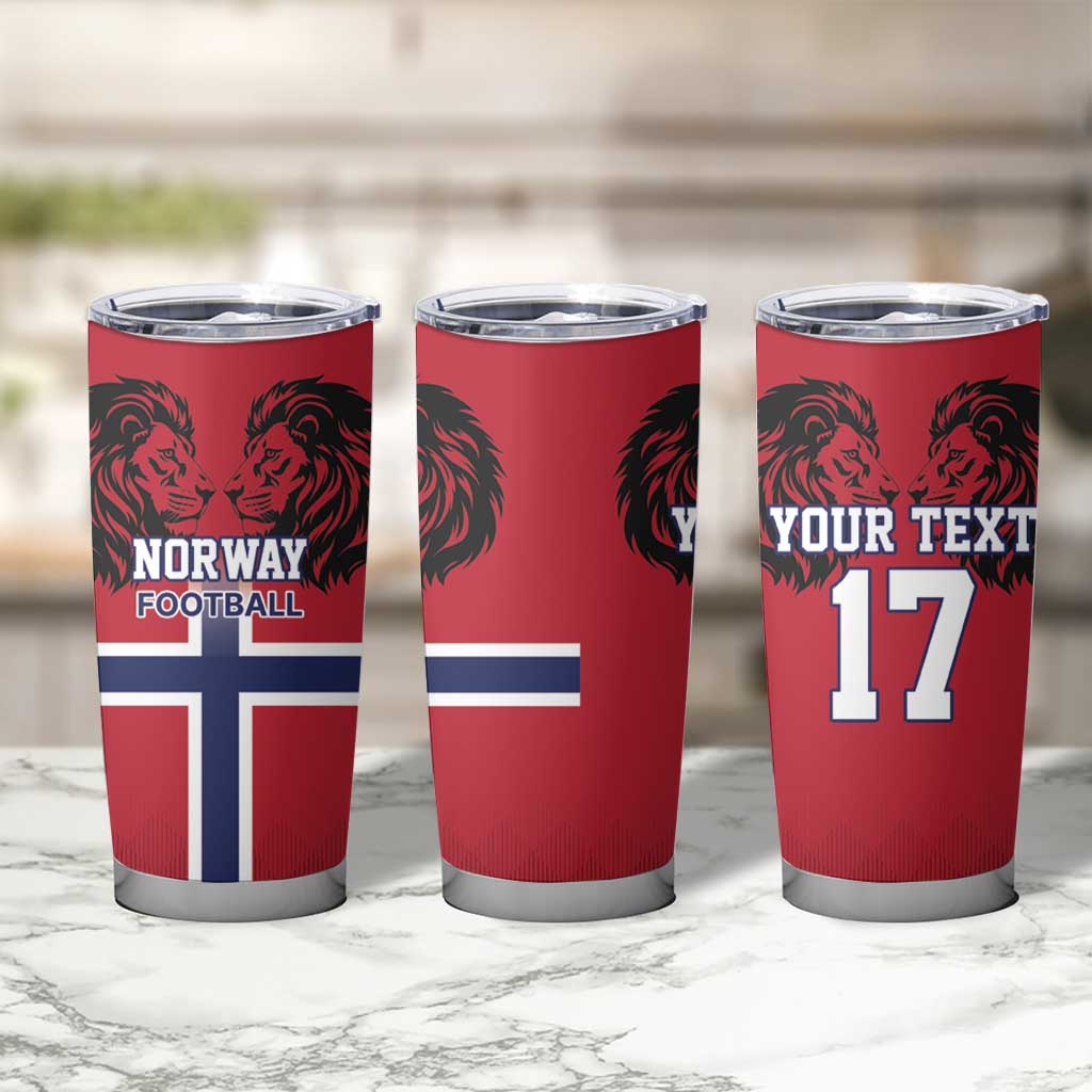 Custom Norway Football Tumbler Cup Lion Sporty Style