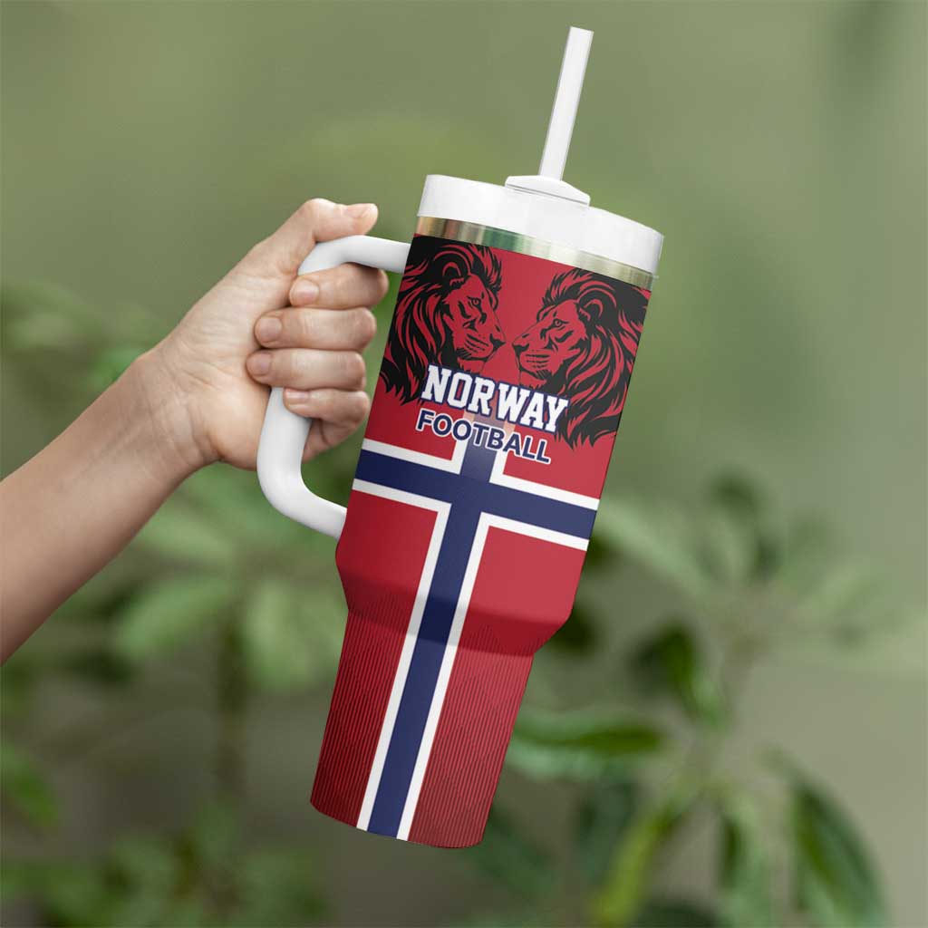 Custom Norway Football Tumbler With Handle Lion Sporty Style