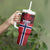 Custom Norway Football Tumbler With Handle Lion Sporty Style