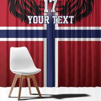 Custom Norway Football Window Curtain Lion Sporty Style
