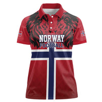 Custom Norway Football Women Polo Shirt Lion Sporty Style