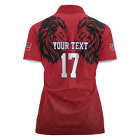 Custom Norway Football Women Polo Shirt Lion Sporty Style
