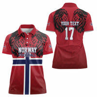 Custom Norway Football Women Polo Shirt Lion Sporty Style