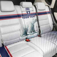 Norway Ice Hockey Custom Back Car Seat Cover Norge Polar Bears White Style