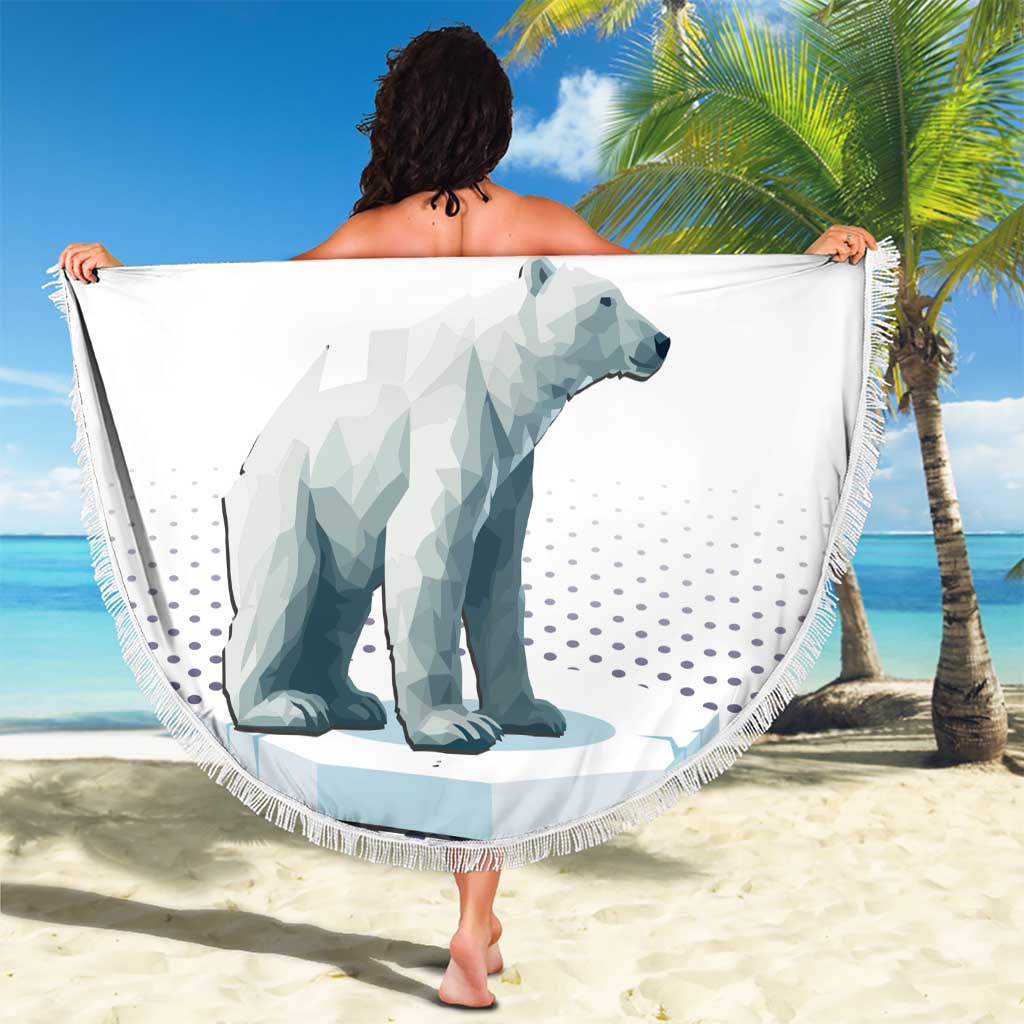 Norway Ice Hockey Custom Beach Blanket Norge Polar Bears White Style