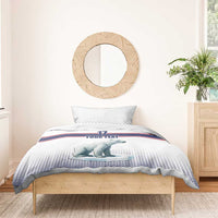 Norway Ice Hockey Custom Bedding Set Norge Polar Bears White Style