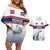 Norway Ice Hockey Custom Couples Matching Off Shoulder Short Dress and Hawaiian Shirt Norge Polar Bears White Style