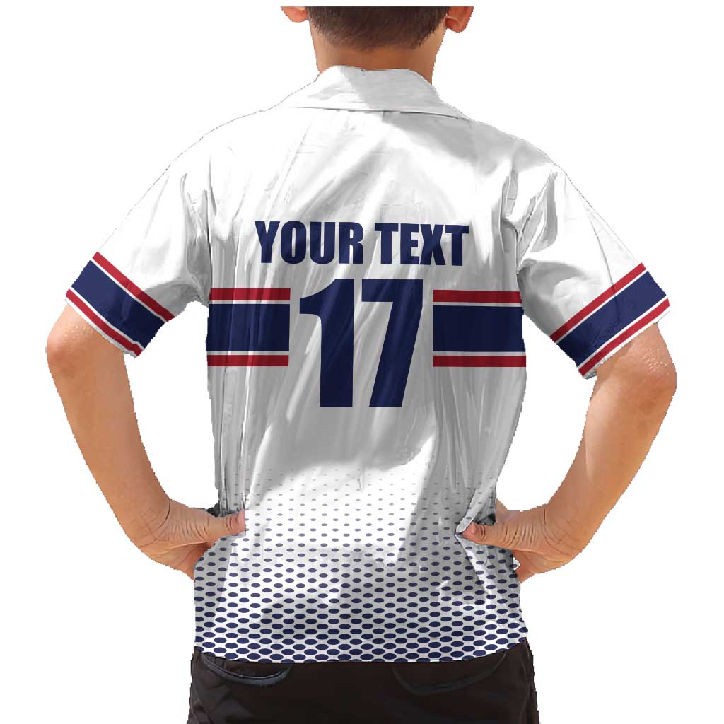 Norway Ice Hockey Custom Family Matching Mermaid Dress and Hawaiian Shirt Norge Polar Bears White Style