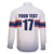 Norway Ice Hockey Custom Family Matching Off The Shoulder Long Sleeve Dress and Hawaiian Shirt Norge Polar Bears White Style