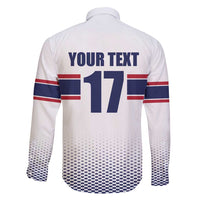 Norway Ice Hockey Custom Family Matching Puletasi and Hawaiian Shirt Norge Polar Bears White Style