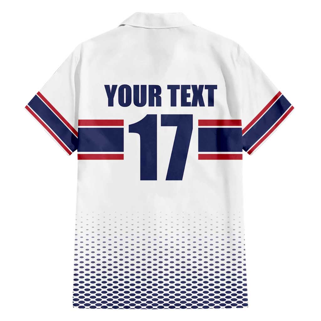 Norway Ice Hockey Custom Family Matching Short Sleeve Bodycon Dress and Hawaiian Shirt Norge Polar Bears White Style