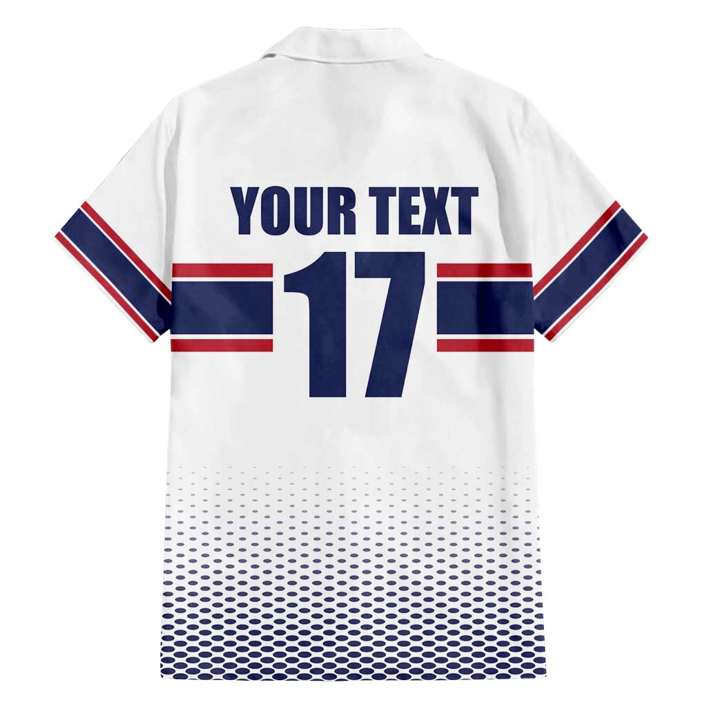 Norway Ice Hockey Custom Family Matching Tank Maxi Dress and Hawaiian Shirt Norge Polar Bears White Style