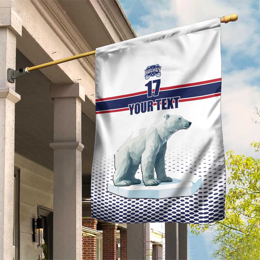 Norway Ice Hockey Custom Garden Flag Norge Polar Bears White Style