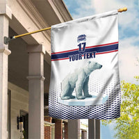 Norway Ice Hockey Custom Garden Flag Norge Polar Bears White Style