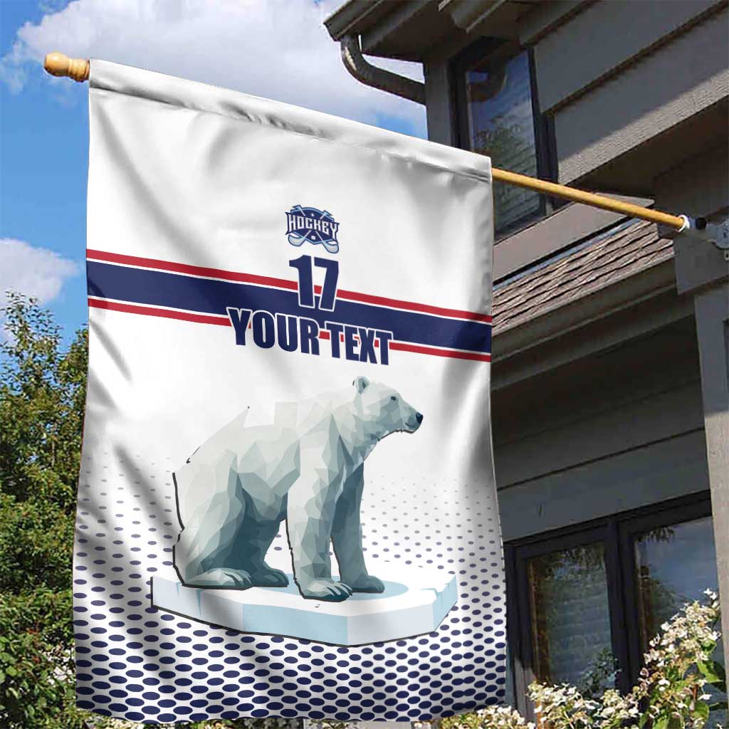 Norway Ice Hockey Custom Garden Flag Norge Polar Bears White Style