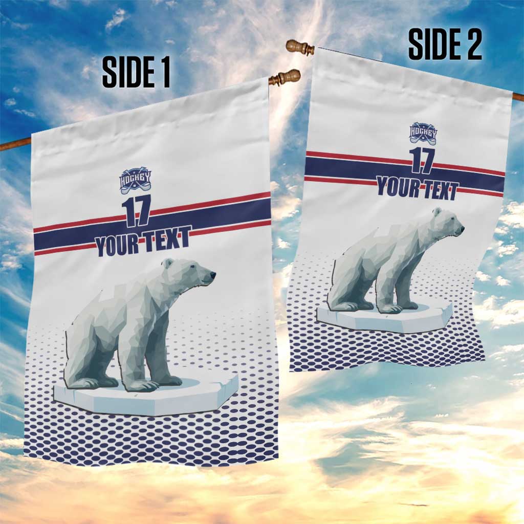 Norway Ice Hockey Custom Garden Flag Norge Polar Bears White Style