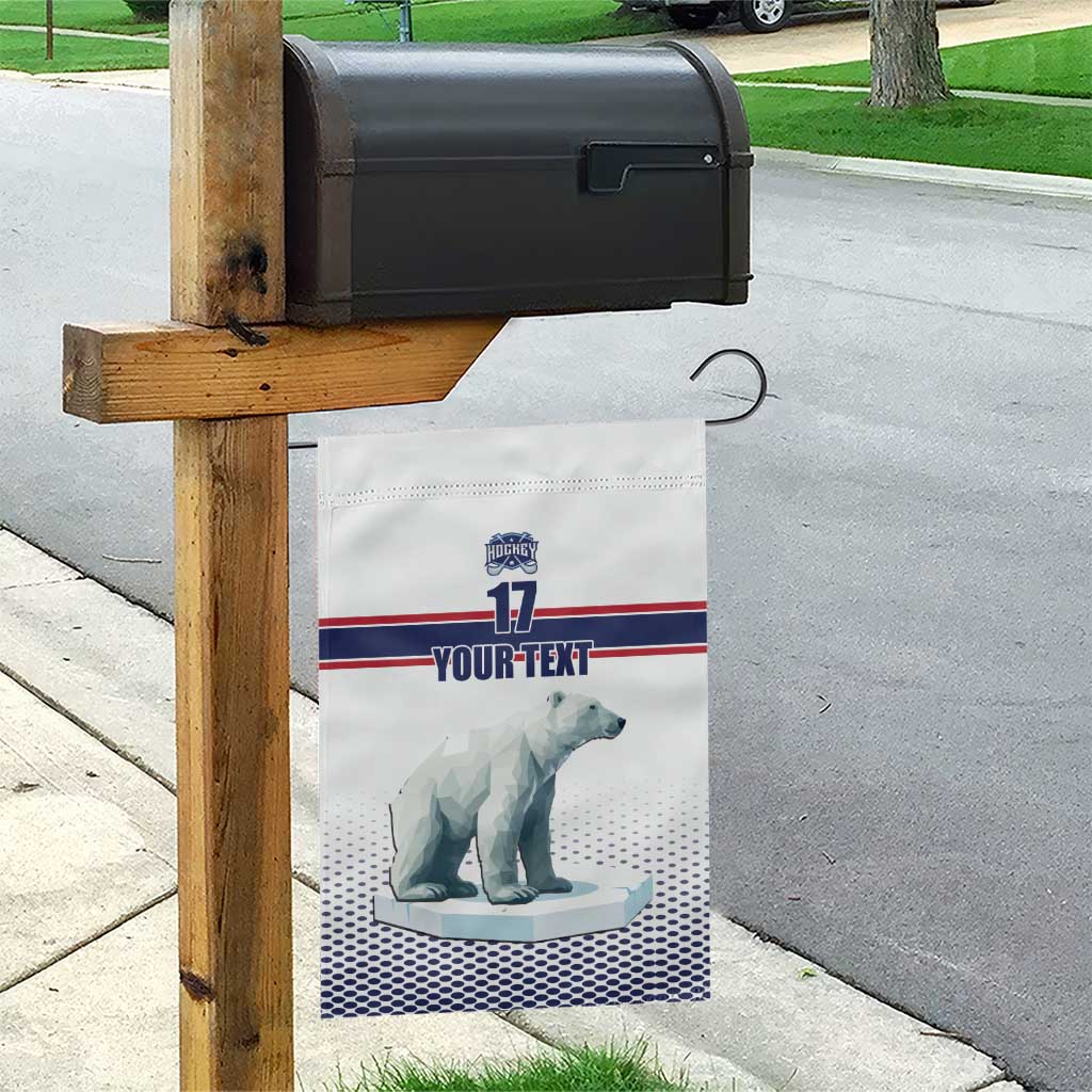 Norway Ice Hockey Custom Garden Flag Norge Polar Bears White Style