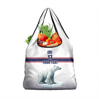 Norway Ice Hockey Custom Grocery Bag Norge Polar Bears White Style