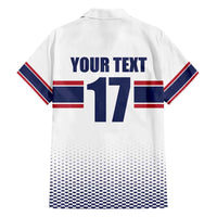 Norway Ice Hockey Custom Hawaiian Shirt Norge Polar Bears White Style