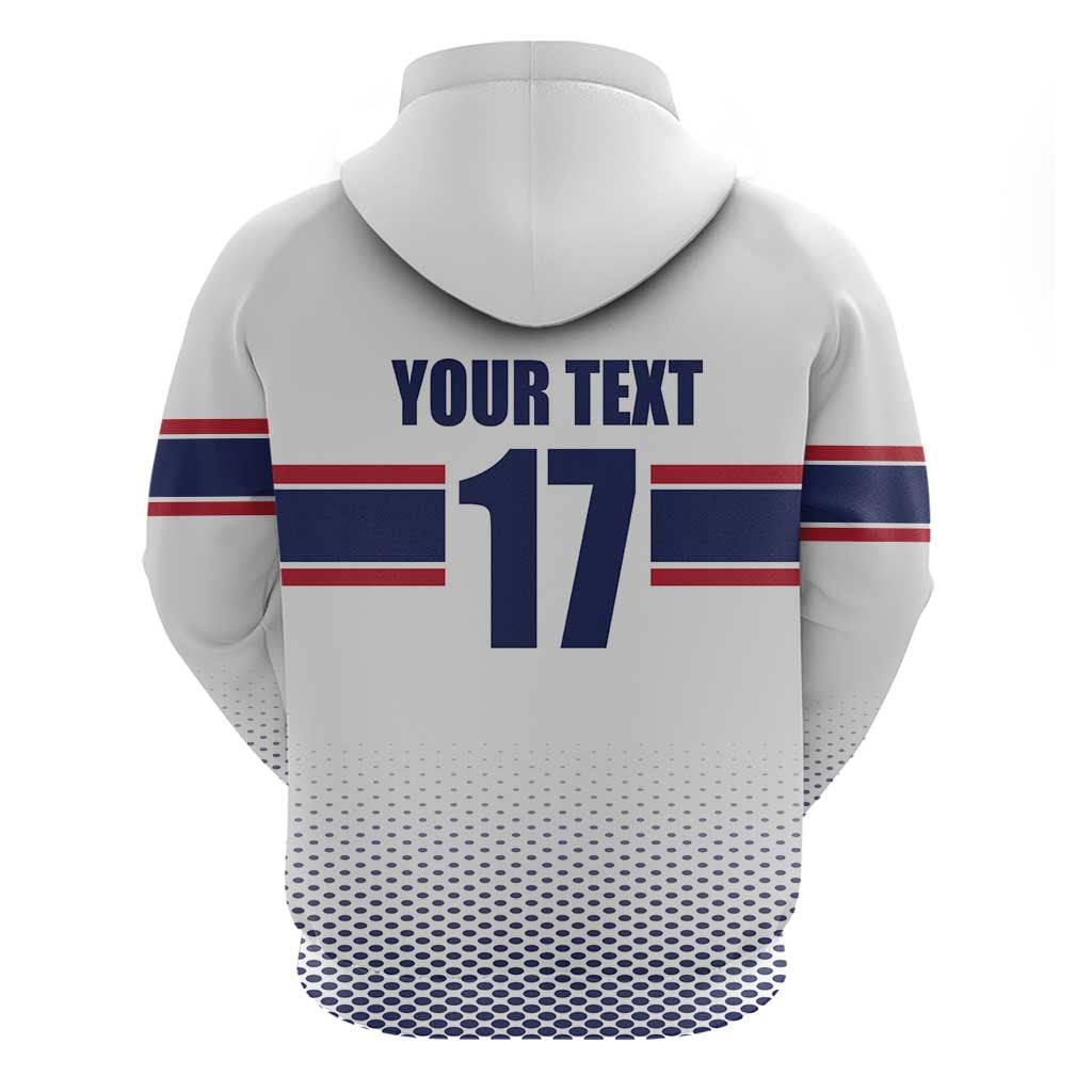 Norway Ice Hockey Custom Hoodie Norge Polar Bears White Style