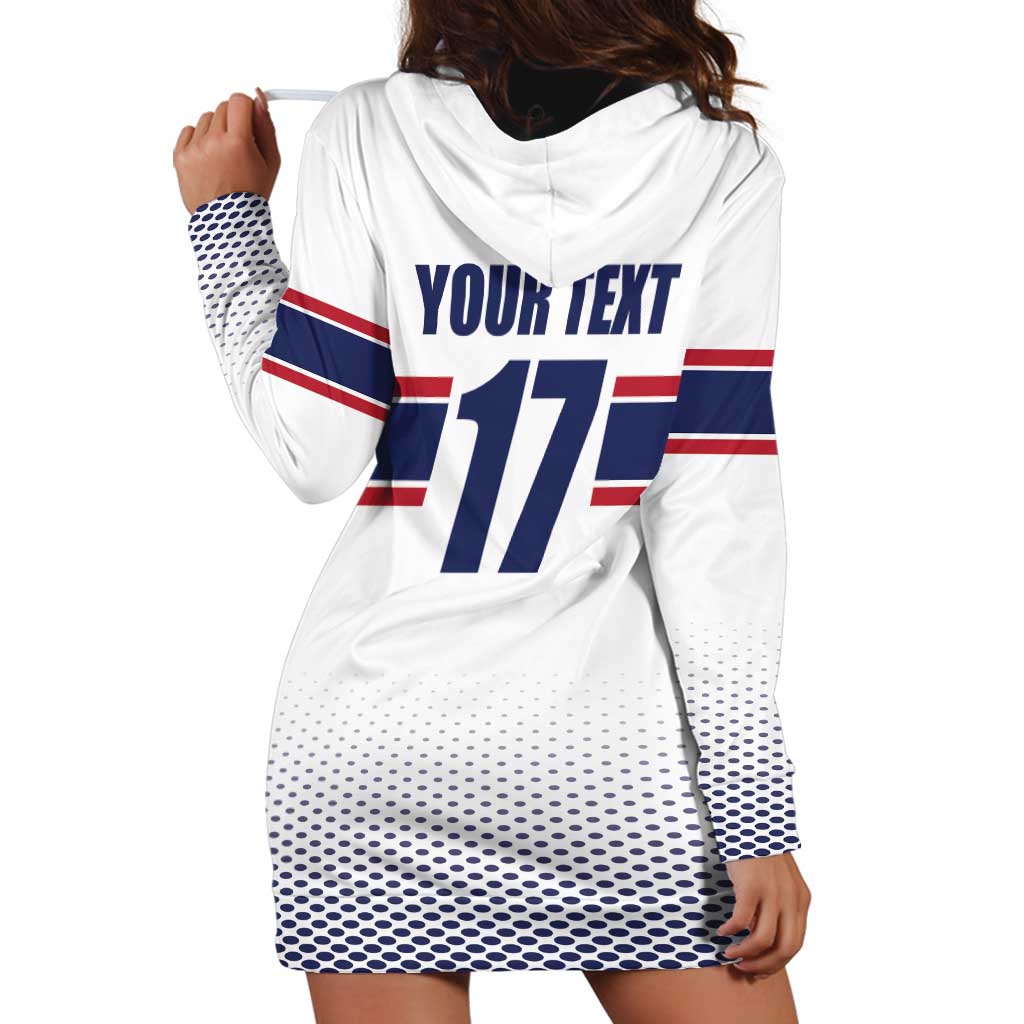 Norway Ice Hockey Custom Hoodie Dress Norge Polar Bears White Style