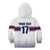 Norway Ice Hockey Custom Kid Hoodie Norge Polar Bears White Style