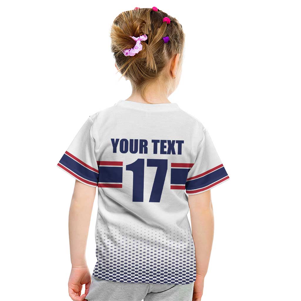 Norway Ice Hockey Custom Kid T Shirt Norge Polar Bears White Style