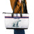 Norway Ice Hockey Custom Leather Tote Bag Norge Polar Bears White Style
