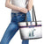 Norway Ice Hockey Custom Leather Tote Bag Norge Polar Bears White Style