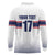Norway Ice Hockey Custom Long Sleeve Polo Shirt Norge Polar Bears White Style