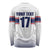 Norway Ice Hockey Custom Long Sleeve Shirt Norge Polar Bears White Style