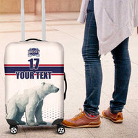 Norway Ice Hockey Custom Luggage Cover Norge Polar Bears White Style