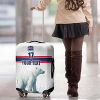 Norway Ice Hockey Custom Luggage Cover Norge Polar Bears White Style