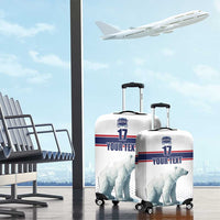 Norway Ice Hockey Custom Luggage Cover Norge Polar Bears White Style
