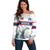 Norway Ice Hockey Custom Off Shoulder Sweater Norge Polar Bears White Style