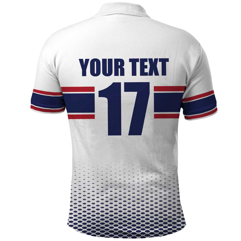 Norway Ice Hockey Custom Polo Shirt Norge Polar Bears White Style