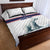 Norway Ice Hockey Custom Quilt Bed Set Norge Polar Bears White Style