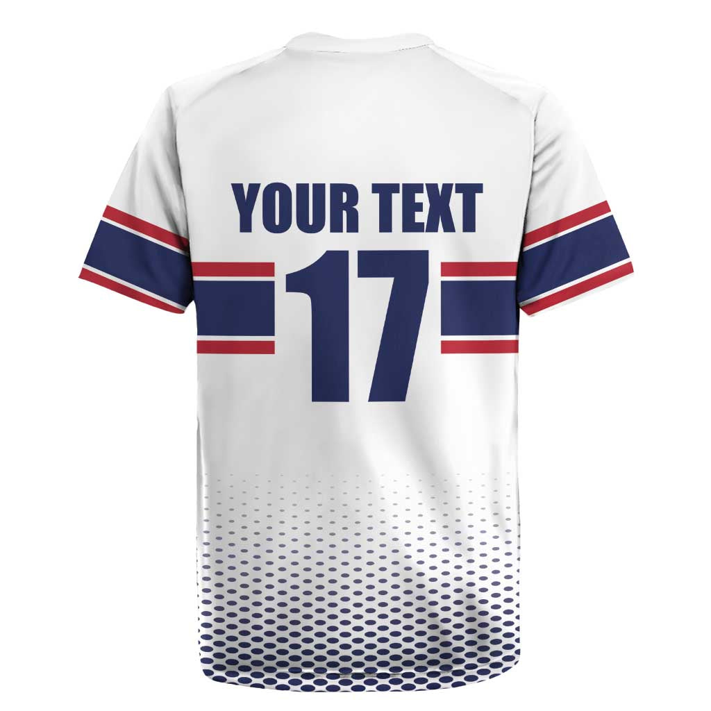 Norway Ice Hockey Custom Rugby Jersey Norge Polar Bears White Style