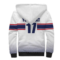 Norway Ice Hockey Custom Sherpa Hoodie Norge Polar Bears White Style