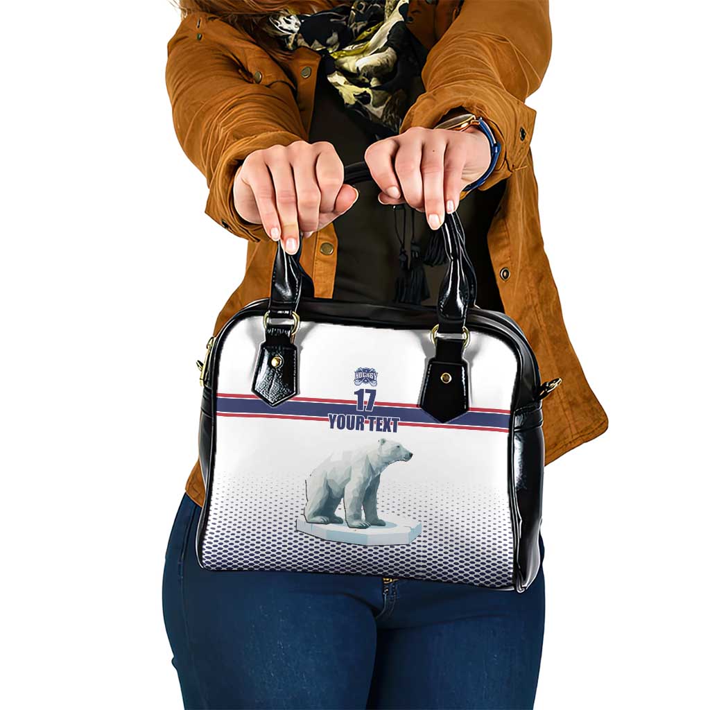 Norway Ice Hockey Custom Shoulder Handbag Norge Polar Bears White Style