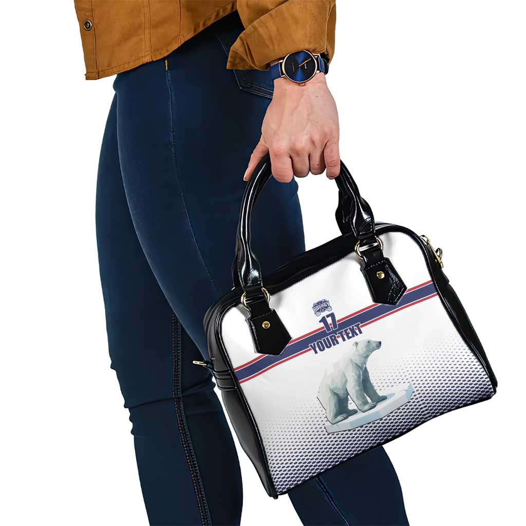 Norway Ice Hockey Custom Shoulder Handbag Norge Polar Bears White Style