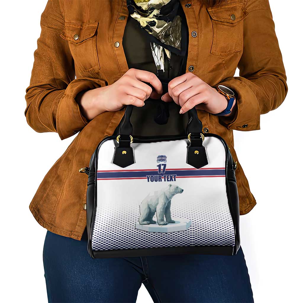 Norway Ice Hockey Custom Shoulder Handbag Norge Polar Bears White Style